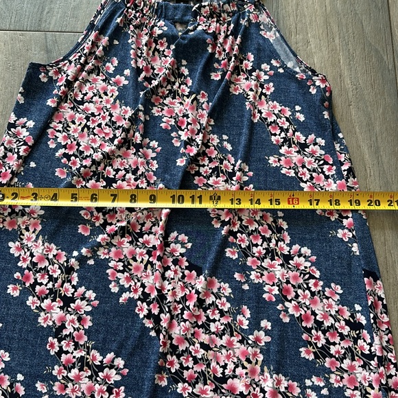 Blue Hawaiian Dress Medium - Picture 4 of 6